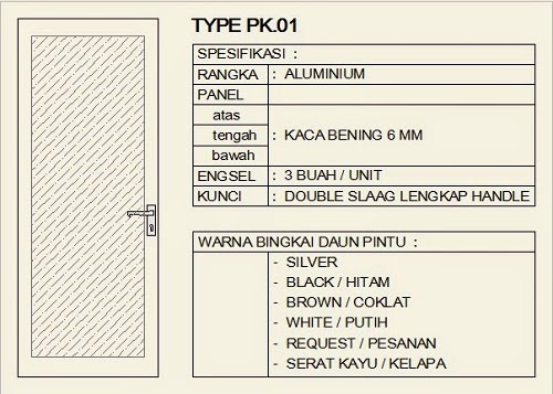 MODEL PINTU KUSEN ALUMUNIUM 1
