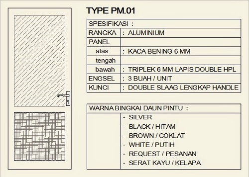 MODEL PINTU KUSEN ALUMUNIUM 3
