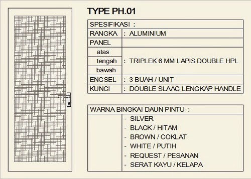 MODEL PINTU KUSEN ALUMUNIUM 2