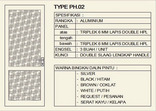 MODEL PINTU KUSEN ALUMUNIUM 2