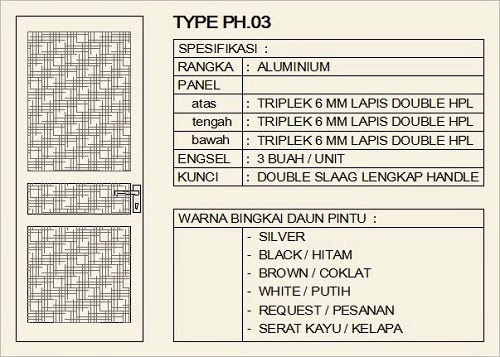 MODEL PINTU KUSEN ALUMUNIUM 2