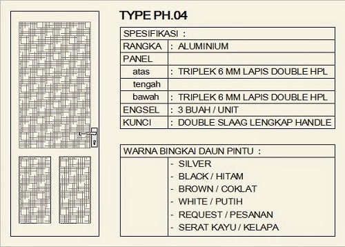 MODEL PINTU KUSEN ALUMUNIUM 2