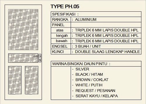 MODEL PINTU KUSEN ALUMUNIUM 2