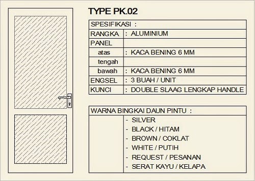 MODEL PINTU KUSEN ALUMUNIUM 1