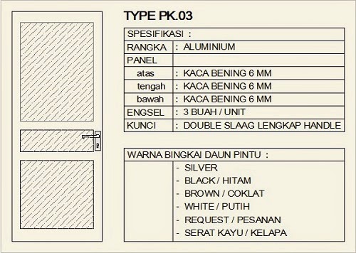 MODEL PINTU KUSEN ALUMUNIUM 1