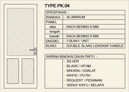 MODEL PINTU KUSEN ALUMUNIUM 1