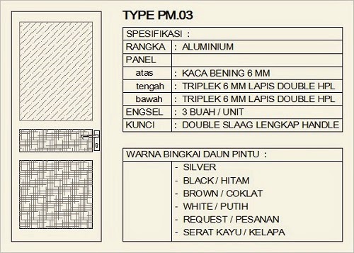 MODEL PINTU KUSEN ALUMUNIUM 3