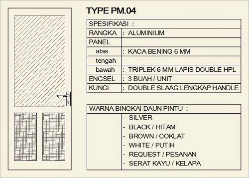 MODEL PINTU KUSEN ALUMUNIUM 3