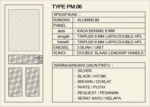 MODEL PINTU KUSEN ALUMUNIUM 3